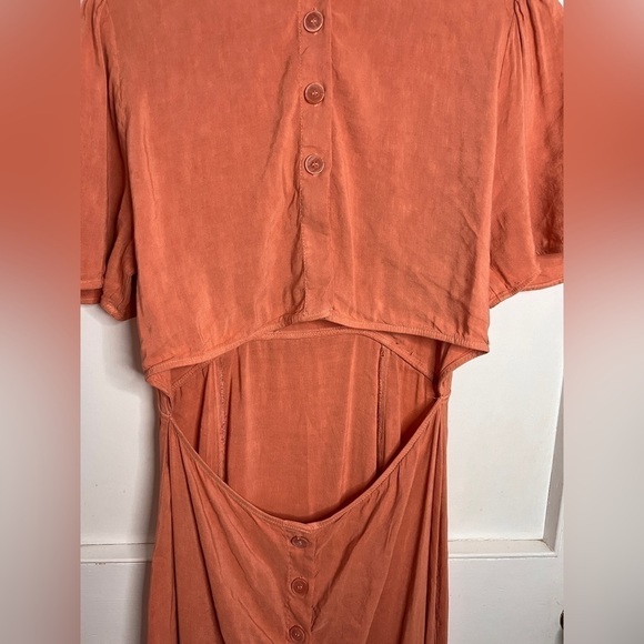 Zara Orange Backless Dress - Picture 9 of 12